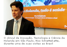 O Cônsul da Holanda Nico Shiettekatte, durante uma de suas visitas ao Brasil